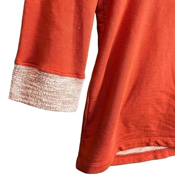 Fresh Produce Sweatshirt Medium Pullover Wide Neck Orange EUC - Picture 5 of 7